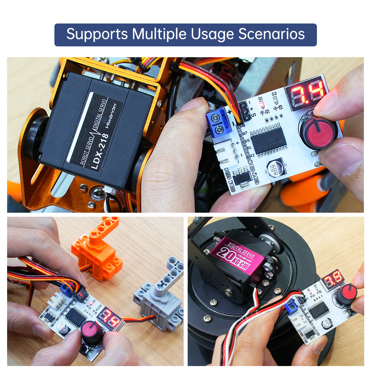 Hiwonder Digital Servo Tester Controller with Voltage Display